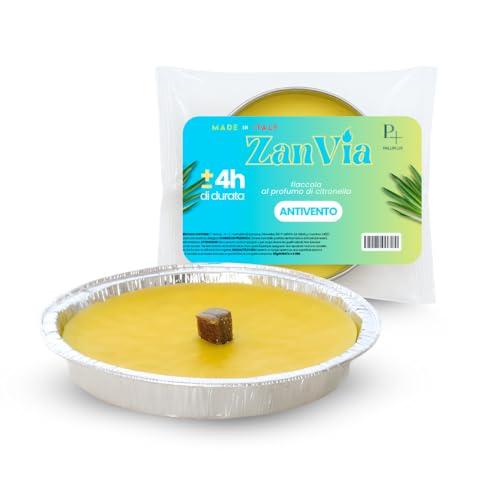 Palucart Candele citronella Giardino citronella Alluminio 16 cm Set da 30 Pezzi Giardinaggio antizanzare Feste ed Eventi