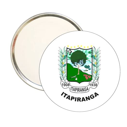 ROUND MIRROR. - ITAPIRANGA HARMONIAL SHIELD - OF AMAZONAS - BRAZIL