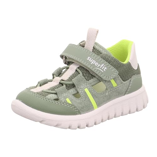 Superfit Sport7 Mini, Zapatillas, Verde Claro Amarillo 7500, 28 EU