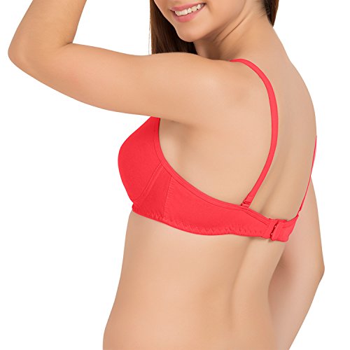 Image of Tweens - Non Padded Cotton Rich Bra - Concealer Side Shaper - Cotton Rich Fabric - Full Coverage, Multiway Straps, Wirefree, Seamless T-Shirt Bra
