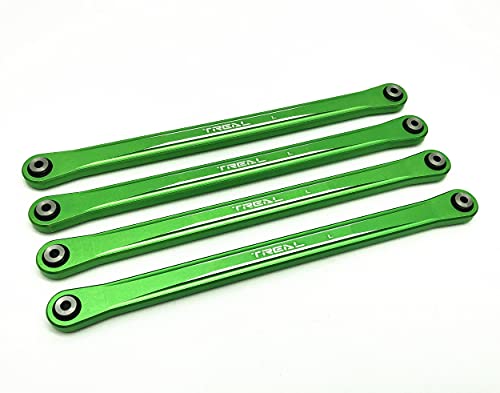 Barres de liaison Losi LMT Treal en aluminium 7075 vert pour un châssis RC ultra-résistant