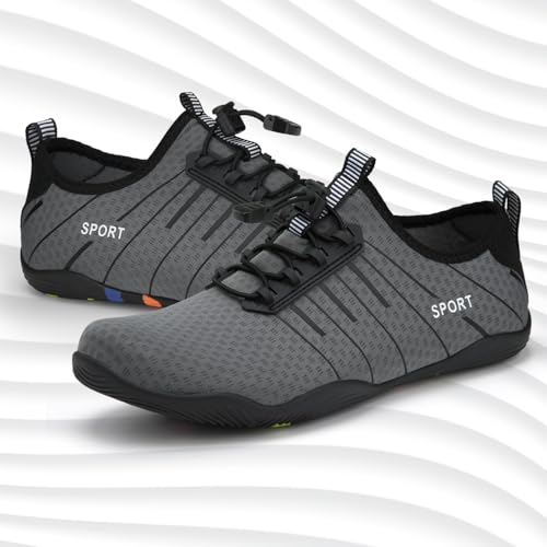 Image of ATHMILE Water Shoes for Men Women River Swim Beach Pool Adult Quick Dry | Aqua Socks Barefoot Lake Hiking Surfing Sport Yoga Boating Kayaking Camping Cruise Ship Essentials