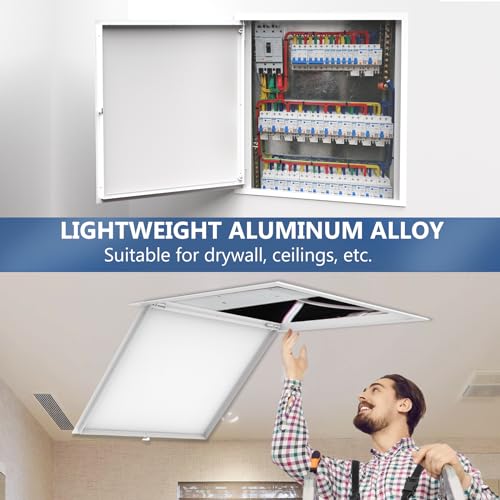 image for SUPLIFE Access Panel 24 x 24,Metal Access Door,Built-in Lock,Aluminum 