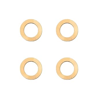 4PCS Saw Blade Bushings, 20mm to 1/2" Brass Adapter Bushing Washers, Thickness of 1mm