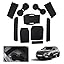 CDEFG Compatibel met Renault Rafale 2024 2025 Rubberen Matten, Middenconsole Antislipmatten, E-Tech Accessoires (Zwart