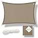 Produktbild hanSe Sonnensegel rechteckig, Segeltuch Rechteck, 2,5x4m in Taupe, aus HDPE Gewebe, wetterbeständig, mit UV Schutz und Sonnenschutz, für Garten, Balkon und Terrasse