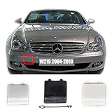 Trimla Front Tow Cover for 04-10 Mercedes Benz CLS W219 C219 Fit 280 300 320 350 500 550 55AMG 63AMG Coupe 2004 2005 2006 2007 2008 2009 2010 Bumper Hook Eye Cap Silver