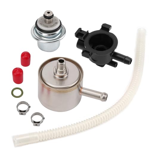 Pressure Regulator with housing,fuel filter Compatible with Harley Davidson Replaces 27408-01,61001-01,& 62373-01