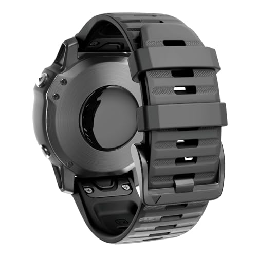 ANCOOL Compatible with Fenix 6/Fenix 7 Bands 22MM Quickfit Silicone Watch Band Replacement for Fenix 8 47mm/7 Pro/6 Pro/5/5 Plus/Approach S60/S62/Quatix 6 (Black)