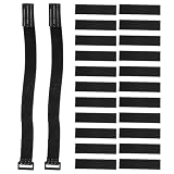 HOLIDYOYO Elastischer Stiefelriemen Satz 1 Satz Schwarz aus Polyester