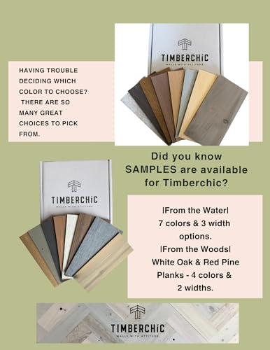 Timberchic Pine Wooden Wall Planks - Simple Peel & Stick Wall Covering Application for DIY Accent Wall & Home Improvement - Premium Modern Wall Paneling - (3\" Wide - 10 Sq. Ft., Baxter Blonde) - Thumbnail 3