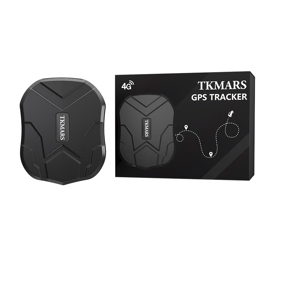 Localizador GPS para Coche 4G con Tarjeta SIM, 5000mAH Batería 6 Meses Larga Espera Rastreador GPS Antirrobo Magnético, Alarma de Vibración, 180 Días Ruta Histórica, Se Requiere Suscripción TK905E