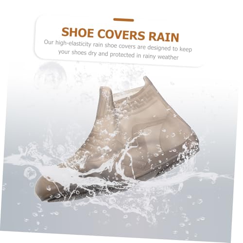 Cubiertas para zapatos de silicona reutilizables para lluvia, protección impermeable y antideslizante para hombres y mujeres, alta elasticidad y durabilidad para actividades al aire libre y clima húmedo, talla XXL miniatura 3
