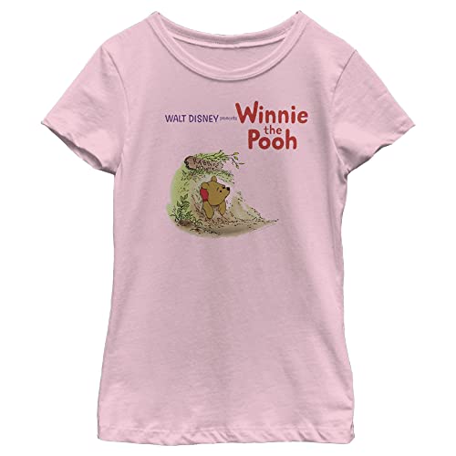 Disney Winnie The Pooh Vintage Girl's Solid Crew Tee