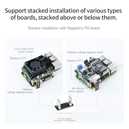 Image of Yahboom PD Power Expansion Board for Raspberry Pi5 8GB Power Board with Jetson /Raspberry Pi5 /RDK Series for Portable Power Supply