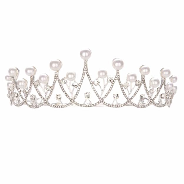 Bridal Princess Girl Tiara Crown for Women & Girls | Crystal Rhinestone Wedding Crown Headband | Elegant Princess Hair Accessory for Bridal, Engagement, Party, Prom, Birthday & Special Occasions-image-23