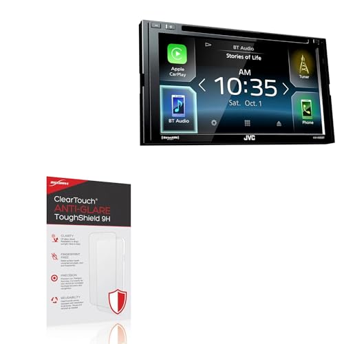 BoxWave Screen Protector Compatible With JVC KW-V830BT - ClearTouch Anti-Glare ToughShield 9H (2-Pack), Anti-Glare 9H Tough Flexible Film Screen Protector