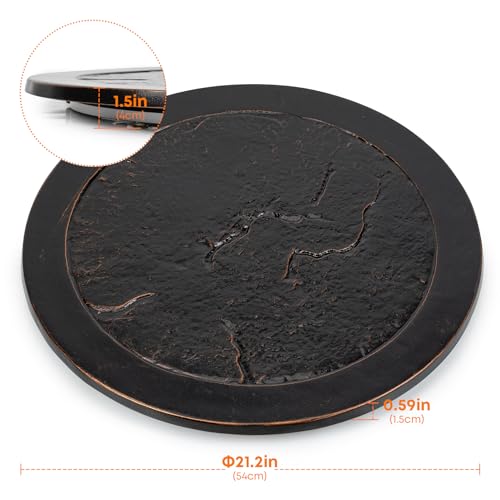 Stanbroil rostfreiem Aluminium Guss Fire Pit Brenner Cover- Lazy Susan für Agio-2