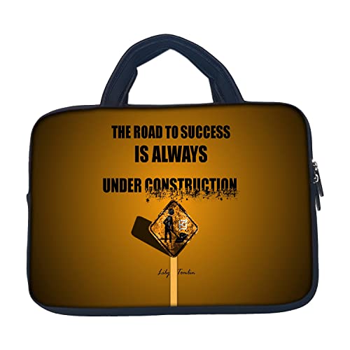 Image of TheSkinMantra Chain Laptop Sleeve Bag Compatible with Laptop /Macbooks /Chrombook /Notebook /Zbook (13.3 Inch [Handle], The Road to Success)