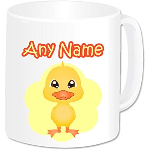 Personalised Gifts - Farm Animal Duck Mug Coffee Tea Cup with Name - Novelty Birthday Christmas Gifts for Kids Women Men Cover