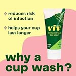 Viv for your V Premium Menstrual Cup & Disc Gel Wash, Gentle, Safe, Cleanser to Wash Reusable Silicone Period Cups & Discs, Free of Toxins, Parabens, and Fragrances, 2 fl. oz. - Image 3