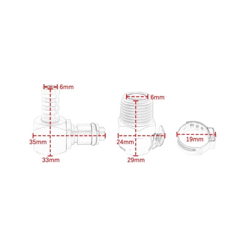 Acoplamiento metálico de combustible para motocicletas premium HP4 y Rninet 3