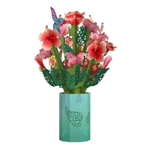 image for Lovepop Everyday Pop-Up Card for Her and Him - 3D Pop-Up Bouquet Greet