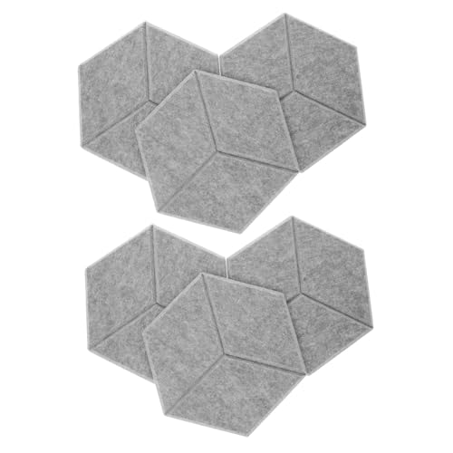 Toddmomy 6pcs Paneles Acústicos para Absorción de Sonido y Reducción de Ruido Paneles Autoadhesivos para Aislamiento Acústico para Estudio Oficina Teatro en Casa y Espacios Ktv