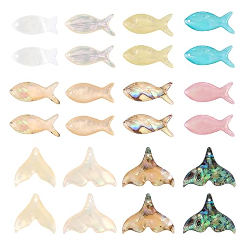 Lot pendentifs coquillage pour fabriquer un cadeau d'été unique
