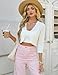 GRACE KARIN 3/4 Sleeve Cropped Cardigan for Women Open Front Bolero Shrugs for Women Dresses Crochet Fashion Clothing (White,2XL)