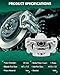 SCITOO Rear Left+Right Brake Calipers With Bracket 19-B2780A 19-B2781A For Nissan For Altima 07-12 For Nissan Juke 11-17 For Nissan For Maxima 07-08 For Nissan Sentra 11-12 14-16