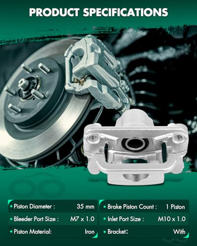 Image of SCITOO Rear Left+Right Brake Calipers With Bracket 19-B2780A 19-B2781A For Nissan For Altima 07-12 For Nissan Juke 11-17 For Nissan For Maxima 07-08 For Nissan Sentra 11-12 14-16