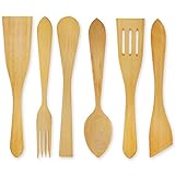 cocina madera moderna RESISTENTES: Nuestros utensilios de cocina están fabricadas con madera de platanero la cual las hace mucho más duras y resistentes que las espátulas de bambú.