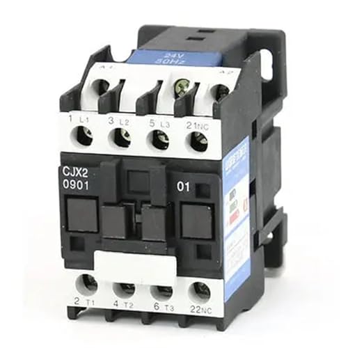 Contacteur AC CJX2-0901 24V pour circuit triphasé bobine 9A 1NC