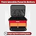 YOREPEK 2 Layer Golf Trunk Bag Organizer, Sturdy Golf Trunk Storage Storing 2 Pair Shoes and Golfing Essentials for Women In One, Towel, Hats, Cleaner Brush, Divot Tool, Gifts for Women Golfers, RED