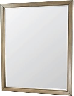 Sea Winds Trading Finn & Louise Rio Vista Dresser Mirror with Flexible Installation, White Oak Wood Frame, 37.5" H x 33" W, Muted Earth Tones & Clay Finish, Transitional Style