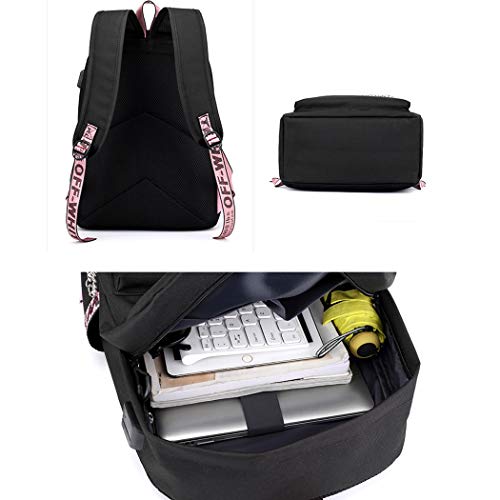 Xsayjia Zaino Usb di Grande Volume Kpop Bts Borsa