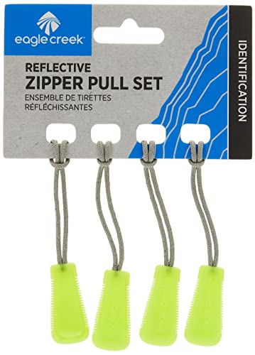 Eagle Creek Reflective Zipper Pull Set, Strobe, Set of 4