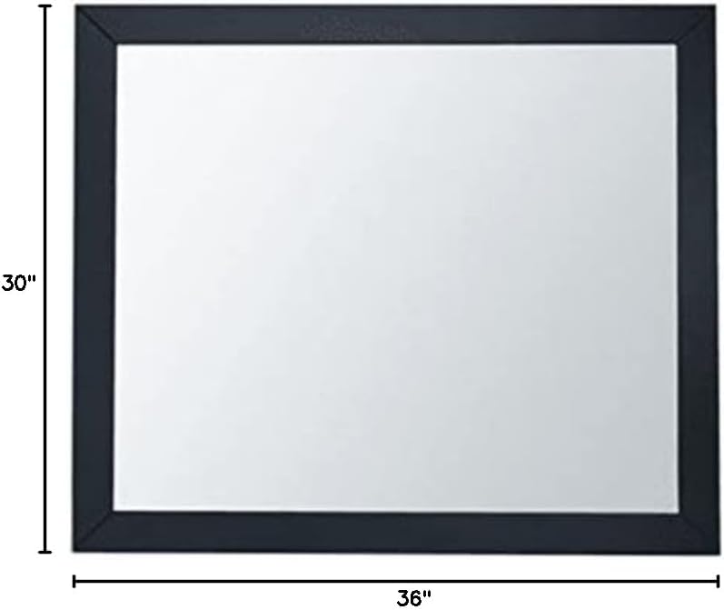 Miseno MM-AMER36 Americana 36" W x 30" H Traditional Rectangular Wood Framed Bathroom Wall Mirror - Espresso