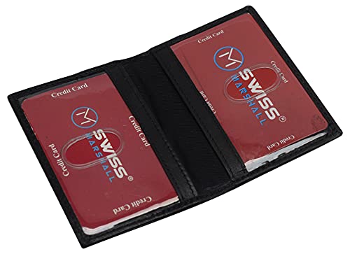 RFID Blocking Slim Thin Leather Credit Card Id Mini Wallet Holder Bifold Driver's License Safe4