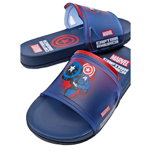 Sandália Marvel Hero Squad, Grendene Kids, Criança Unissex, Azul/Vermelho, 26/27