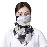 Conception de boucle d'oreille. C'est un Écharpe multifonctionnelle pour temps chaud que vous pouvez l'utiliser comme protège-cou, bonnet, foulard, bandeau de séchage, ce qui peut rafraîchir votre visage et votre cou lors d'activités de plein air en été.