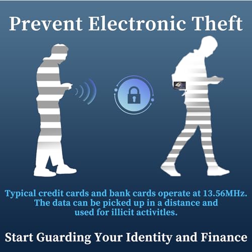 RFID Blocking Card, Contactless Bank Debit Credit Card Passport Protector, One Blocked Card Protects Entire Wallet Purse, ID/IC ATM Card Blocking for Wallet Protection(10 Pack)2