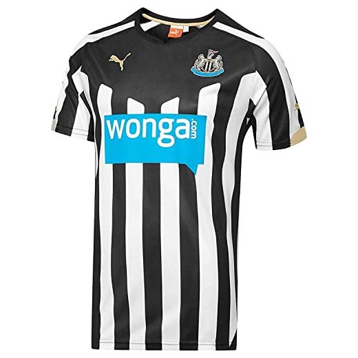 Puma Men's Newcastle Home Replica Shirt, Small, Black-White
