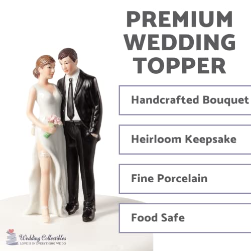 Wedding Collectibles Funny Sexy Tender Touch Wedding Cake Topper With Bride And Groom | Fun, Sexy, Humorous Figurine | Fine Porcelain | 5.25 Inches #TOP1