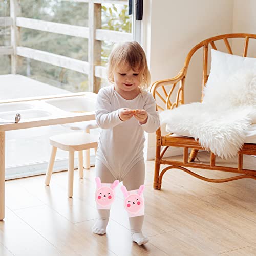 1Pair Knee Pads Breathable Crawling Protection for Years Flexible Moisture Wicking Leg Warmers for Boys Rabbit Design2