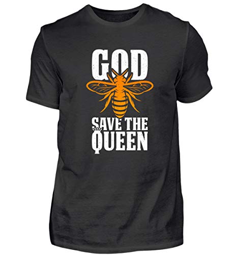 God Save The Queen T-shirt pour les fans d'abeilles pour homme - Noir - Large Cover