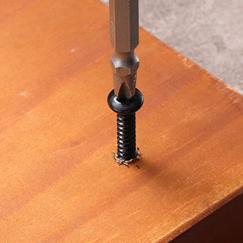 #8 x 1-3/4" Wood Screw 100Pcs 18-8 (304) Stainless Steel Pan Head Fast Self Tapping Drywall Screws Black Oxide by SG TZH by SG TZH - Image 7