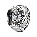 Produktbild Nowbetter Elegante elastische Fingerring Uhr Kreative Schmetterling Edelstahl Band Ring Hochzeit Verlobung Schmuck Zubehör Geschenk für Frauen Mädchen, Schwarz, 5cm-6.5cm