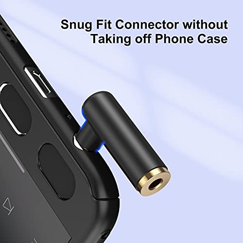 Cablecreation Angle 3.5Mm Audio Adapter, 1/8 Trrs Stereo Headphone Connector Male To Female Compatible With Headset, Tablets, Mp3 Players,Game Controller,Speakers,Black #TOP2